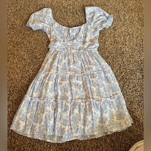 Altar’d State Blue Floral Dress XS